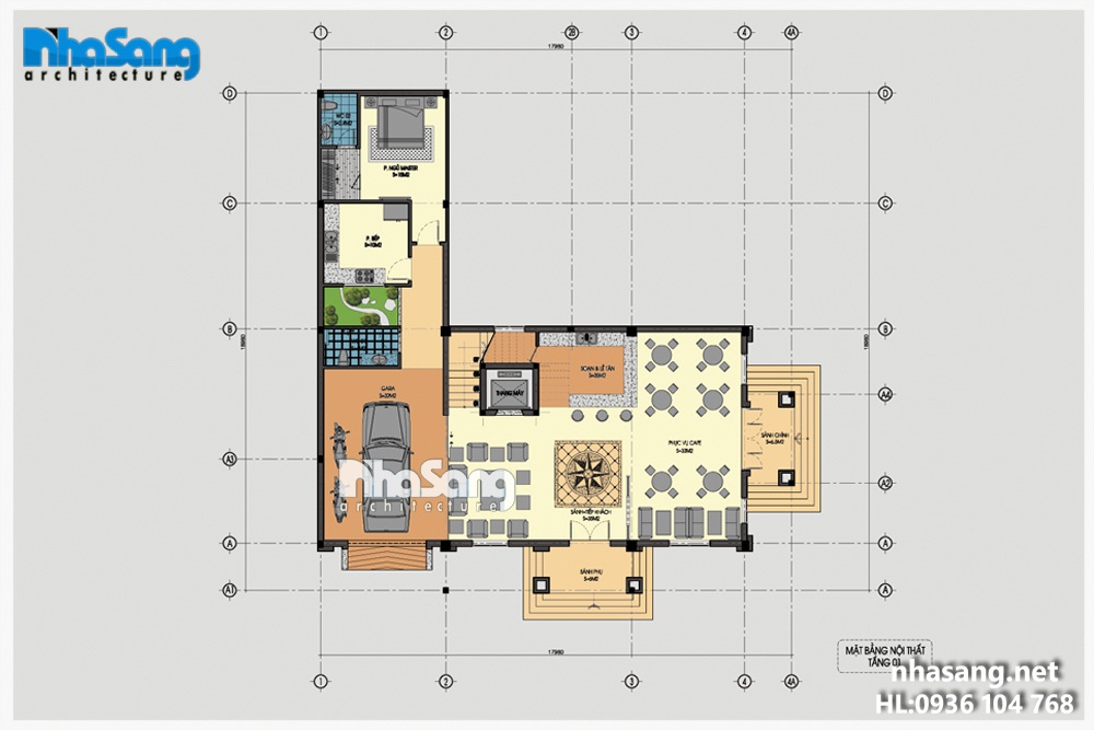 mat bang cong nang thiet ke khach san
